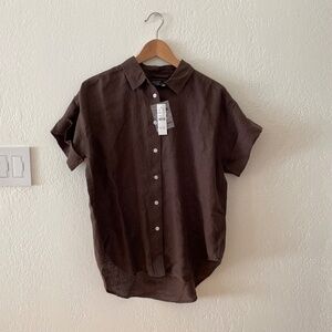 J.Crew Capitaine shirt in Baird McNutt Irish linen NWT